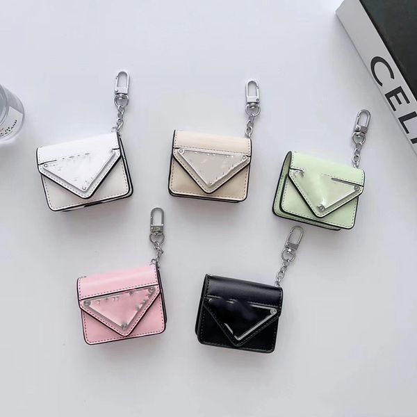 Luxury Designer Headphone Accessories airPods for 1-2 3 pro cases P brand Top Quality Fashion Letter printed protection Black White Pink Ear