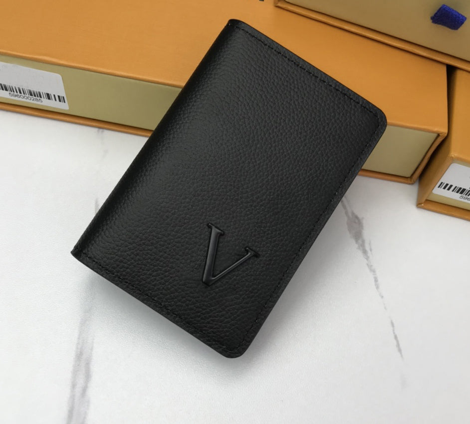 fashion designer wallets luxury metal digram purses highquality flower letter credit card holders mens womens short aerogram money clutch bags with