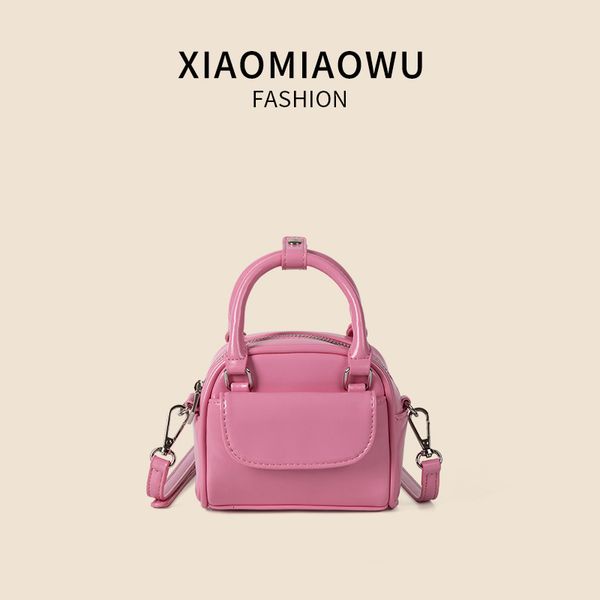 Summer texture niche single shoulder crossbody exquisite candy color handbag women&#039;s versatile high-end bowling bag