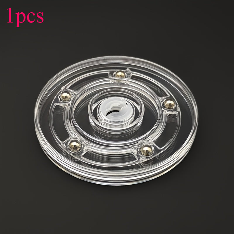 TEMU 1pc 360° Rotating Display Stand With Smooth Plastic Ball Bearings - No Electricity Needed, Classic Turntable For Home Decor, Offices, Retail