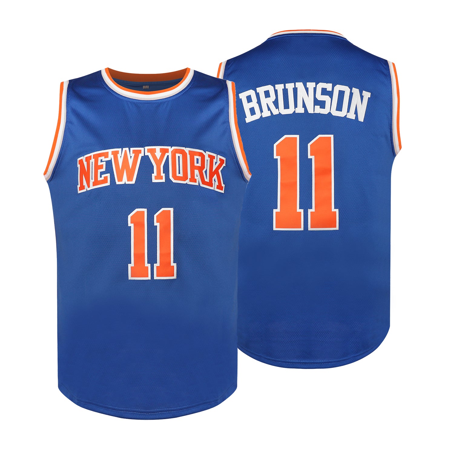 11 BRUNSON Men&#039;s Basketball Jersey Sweatshirt - Embroidered Movie Mesh Sleeveless Stitched Spot Goods Jerseys Breathable Slight Stretch Polyest