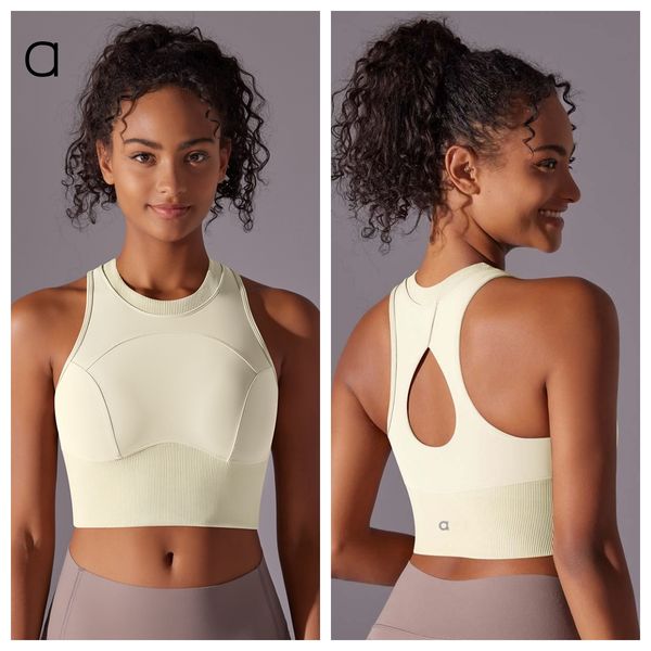 A378 Solid Color Back Yoga Vest Pilates Sports Bra Fitness Yoga Bra