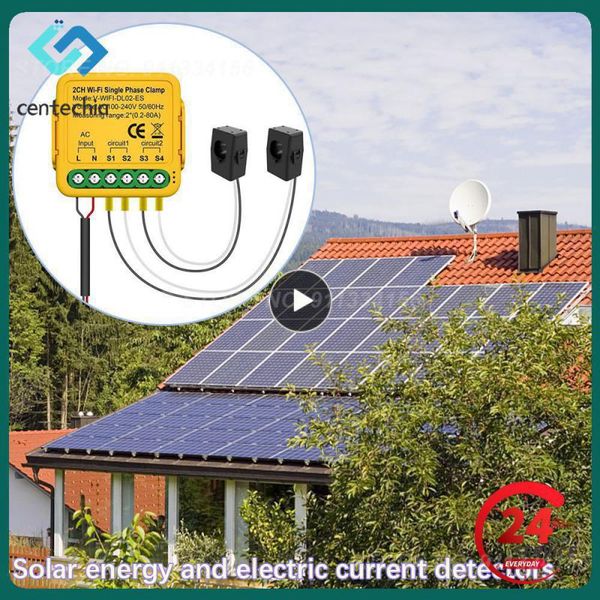 Tuya WiFi Energy Meter 80A With Current Transformer Clamp KWh Power Monitor Electricity Statistics 110V 230V Alexa Home