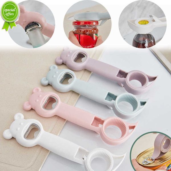 Update New Household Canned Multifunctional Four-In-One Safety Can Opener Kitchen Gadgets Bottle Cap Wall Mounted Beer Tools