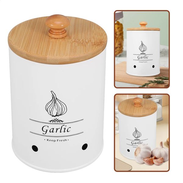 Garlic storage cabinet container with Lid Crisper holder bean household ginger kitchen potatoes 240826