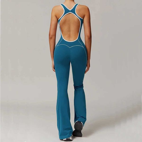 Conjuntos ativos estilos de faixa feminina conjunto de ioga conjunto de fitness de uma peça de fitness macô sem mangas Sportswear push up