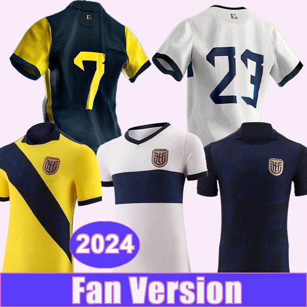 2024 Ecuador Mens Soccer Jerseys MENA PLATA HINCAPIE M. CAICEDO CIFUENTES ARBOLEDA ESTUPINAN PRECIADO Home Away 3rd Football Shirts Uniforms