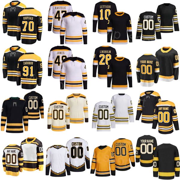 Team Hockey 52 Andrew Peeke Jersey 24-25 Mens Women Kids 91 Nikita Zadorov 10 Vinni Lettieri 70 Joonas Korpisalo 47 Mark Kastelic Dean Letou