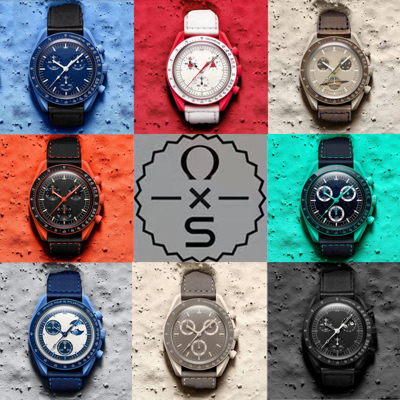 NEW Bioceramic Planet Moon Mens Watch Full Function Chronograph Watches High Quality Mission To Mercury 42mm Nylon Watches Quartz Clock Relogio Masc