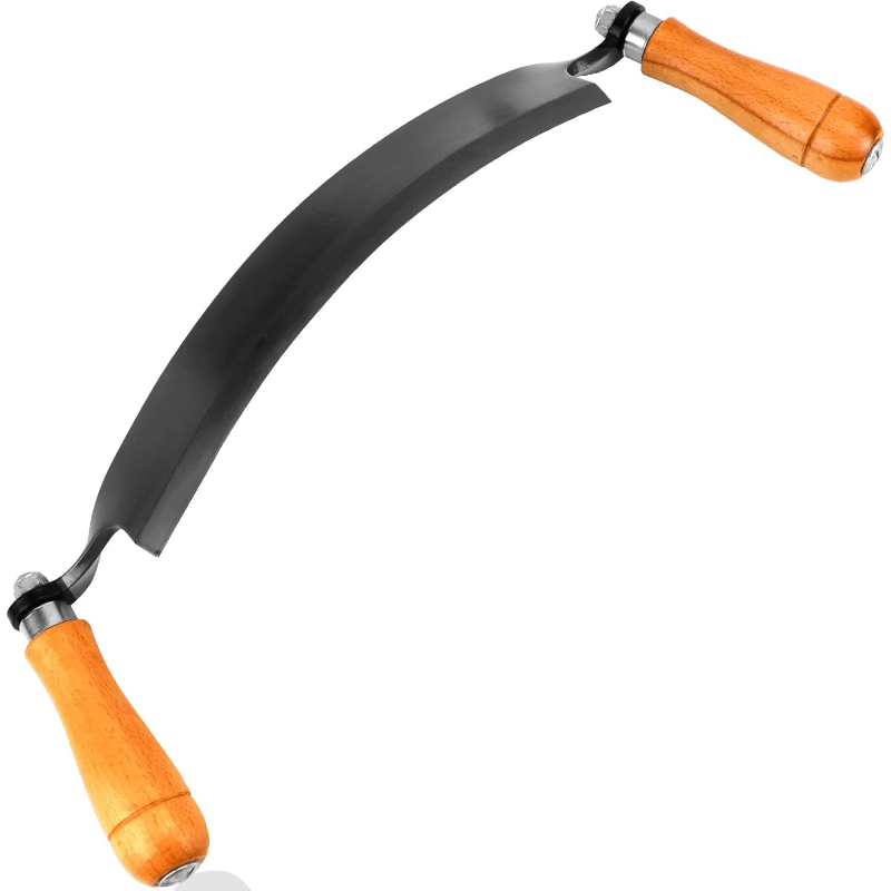 TEMU 10 In Draw Knife, Draw Shave Knife, Curved Draw Knife Draw Shave Tool Woodworking Debarking Hand Tool, Shaving Wood Barking Tool, Bark Peeler,