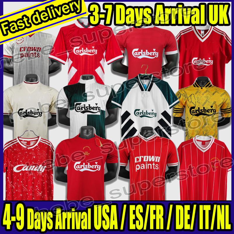 Retro 85 86 DALGLISH RUDDOCK RETRO Soccer Jerseys 93 97 FOWLER REDKNAPP WRIGHT McMANAMAN 04 05 08 09 10 GERRARD TORRES MASCHERANO Football Shirt Kid