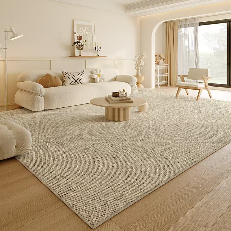 4672-59.9-BB-Minimalist Solid Color Carpet Living Room Sofa Large Area Decorative Rug Bedroom Lines Polyester Thickened Furry Home Floor Mats