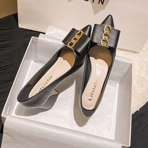 New For Women Leather Pumps OL Pointed Toe Fashion Casual High Heels Girl Work Dress Shoes