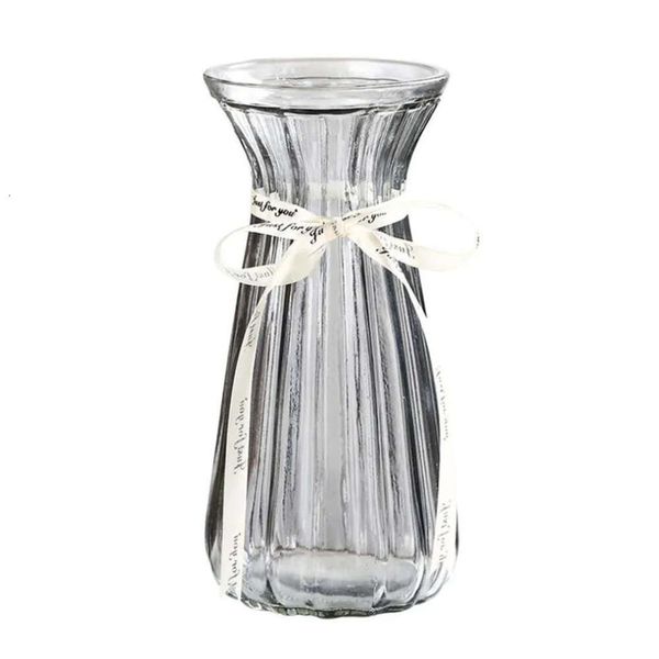 Room Transparent Glass Vases Living Decor Modern Flower Vase Terrarium Nordic Home Decoration ation