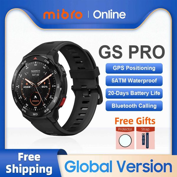 Smart Watches Mibro GS Pro smartwatch GPS positioning 143inch AMOLED highdefinition screen 5ATM waterproof Bluetooth call sports womens and