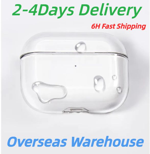 For Apple Airpods Pro 2 3 4 Airpodspro airpod 3 pros Headphone Accessories Solid TPU Silicone Protective Earphone Case Wireless Charging Sho