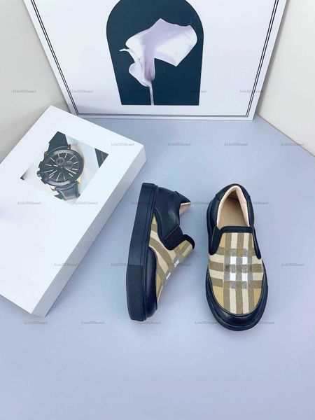 New Child Sneakers Slip-On kids shoes Size 26-35 designer shoes Box protection Flat sole design baby casual shoes