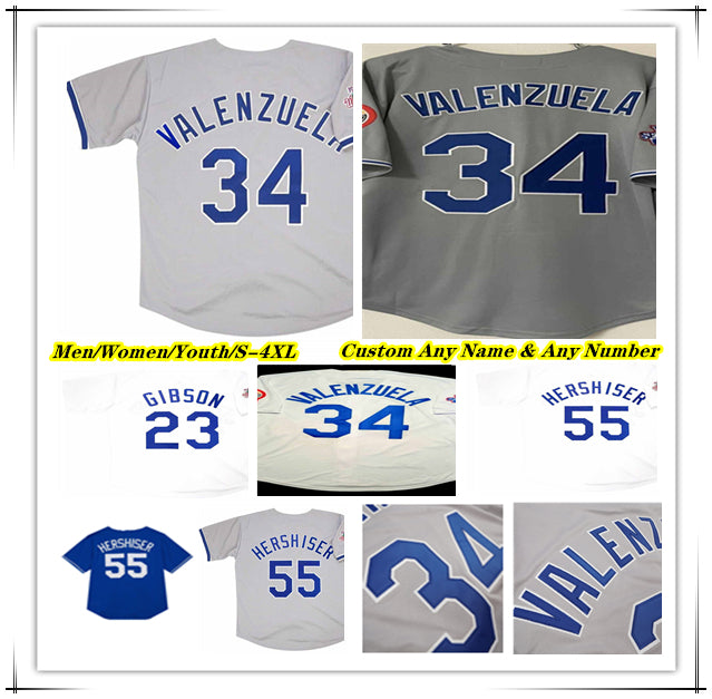 Fernando Valenzuela Orel Hershiser 1981 1988 Throwback WS Baseball Jerseys Steve Garvey Kirk Gibson MIKE SCIOSCIA Tommy Lasorda Adrian Gonzalez Don