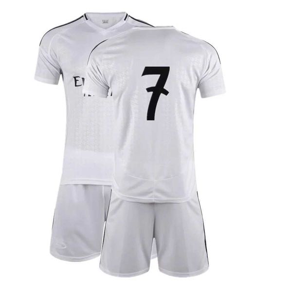 Jerseys para crianças adultas roupas de futebol uniformes de futebol menino menina los madrids fãs jersey treining wear games kits de lazer