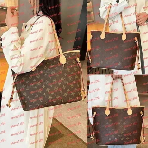 Tote Bag Designer Bags Wallet Fashion Totes Leather Messenger Shoulder Handbag Women Bags High Capacity Composite Shopping Bags Old Flower B