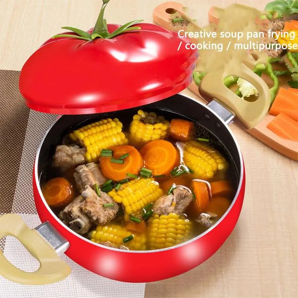 Creative fruit shaped cooking pot aluminum non stick soup frying pan kitchen utensil set Saucepan utensils 240813
