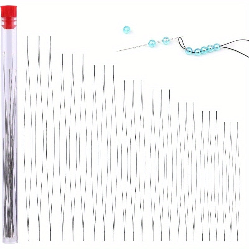 TEMU 40- 80pcs Beading Needles Set, Collapsible Beading Needles With Storage Tube For Bracelets, Necklaces And Jewelry Making, Beading Supplies,