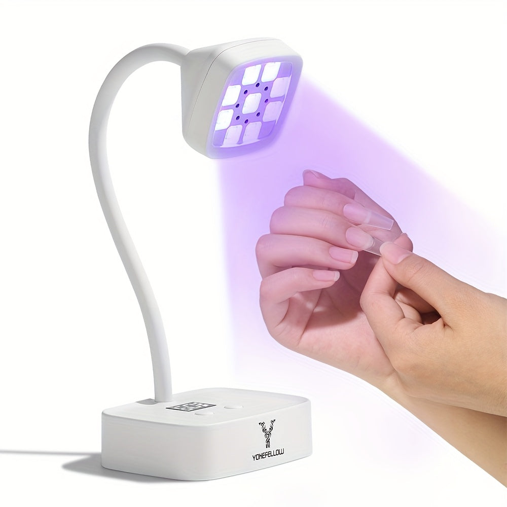 TEMU Yokefellow Flexible-led Nail Light - Fast Lamp For Builder Gel & Poly Gel, Usb Powered Desk Nail Dryer For & Diy Use