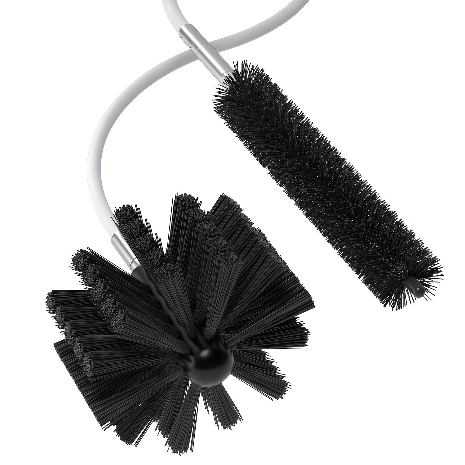 TEMU 28 Feet Dryer Vent Cleaning Kit, Flexible Lint Brush With Drill Bit Attachment, Fireplace Chimney Brush That Extends Up To 28 Feet For Easy