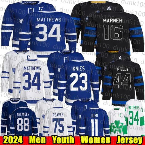 24-25 New version season hockey Jersey 37 Timothy Liljegren Chris Tanev 41 Anthony Stolarz Joseph Wol William Nylander men women youth Jerse