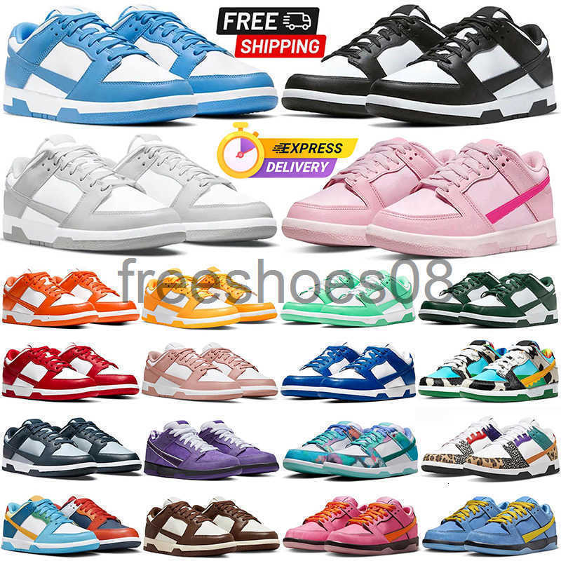 free shipping panda shoes deisgner pandasneakers black white womens mens trainers university blue brown unc gai triple pink casual outdoor sports sn