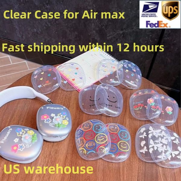 Clear Case For P9 Air Pods MAX Top ANC Metal USB-C Airpods Max Headband Headphone Protective case with pro 2 4 headset Accessories Transpare