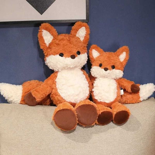 Plush doll New Kaii Fox Plush Toys Stuffed Lovely Soft Cuddly Baby Plushie Doll Toy for Girls Gift Decor Z250206