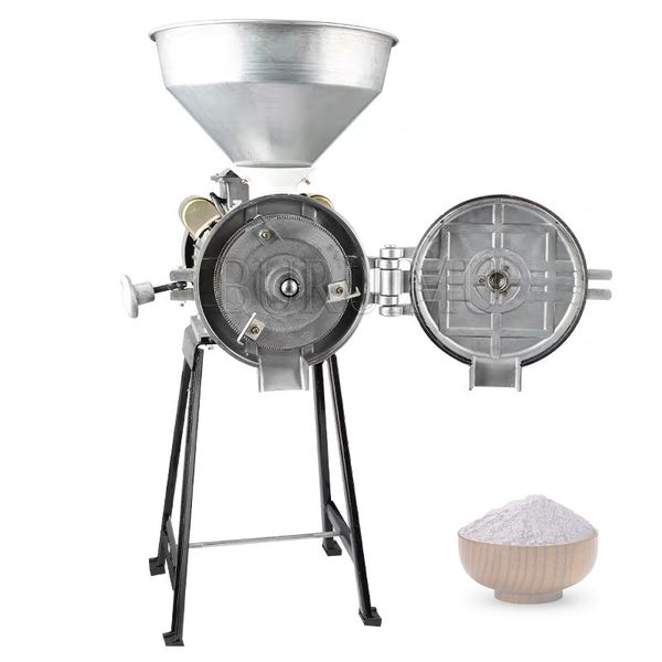 High Power Universal Grinder Commercial Small Superfine Powder Dry Wet Dual Purpose Grain Oil StoreCoffee Bean Wheat Rice Grinding Machine