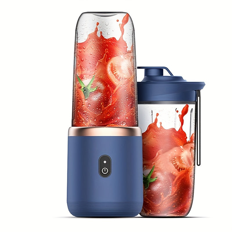 TEMU Portable Blender, Used For Smoothies And , Comes With A Travel Mug And Lid, Usb-c Charging Cable, Portable Blender With Stainless Steel Blade