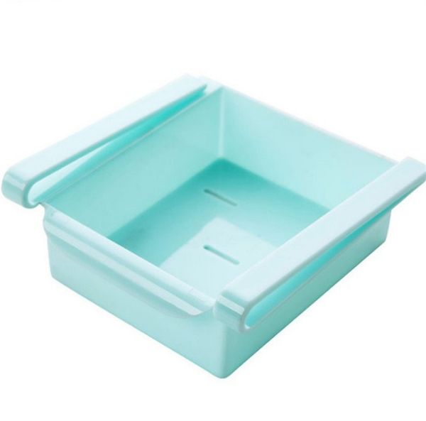 Plastic Kitchen Refrigerator Storage Rack Fridge Freezer Shelf Holder Pull-out Drawer Organiser Space Saver Storage Box DHL