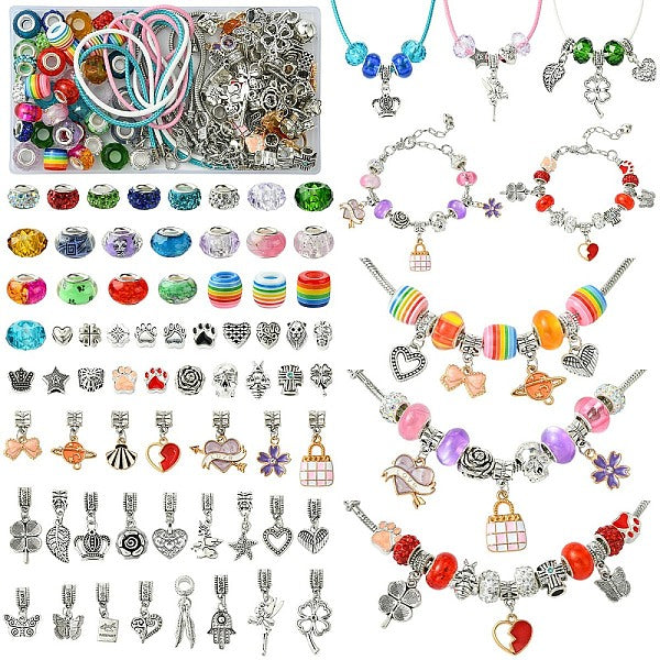Kits de pulseras y collares para hacer joyas de diy