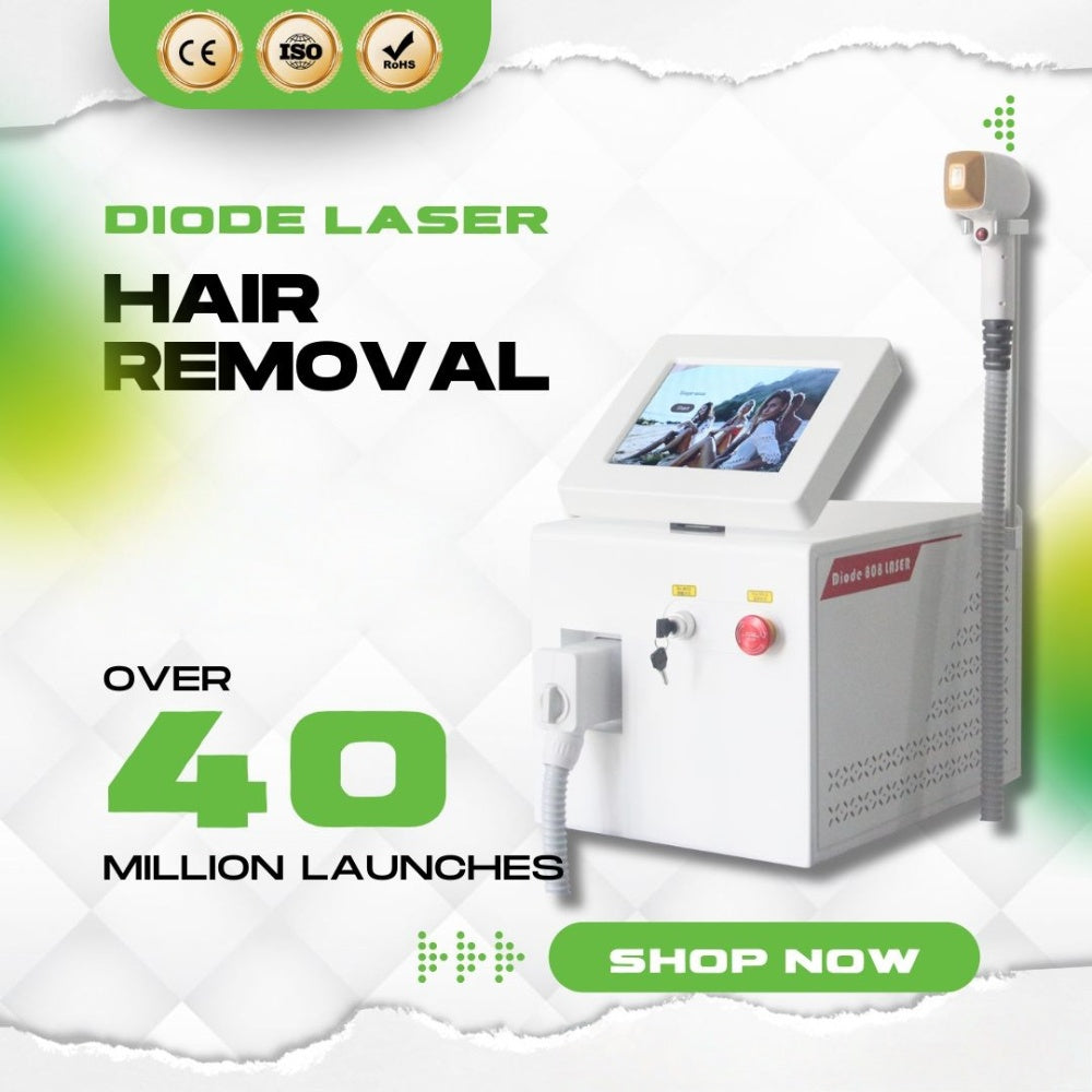 New 808nm Diode Laser Hair Removal Machine 755-808-1064 Three Wavelength Safe and Efficient Hair Removal