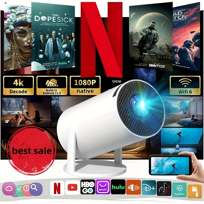 TEMU Portable Mini Projector, Compatible With Ios, , Windows & More - Includes Remote Control, Smartphones, Ps4, Usb Devices. Ideal Gift For Home And
