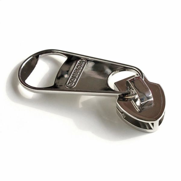 Bottle Opener Zipper Shape Shiny Unique Zinc Alloy Can with Refrigerator Sticker 250120