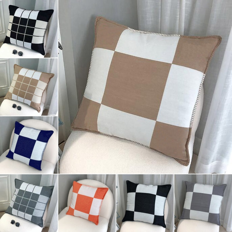 designer pillow pillows decorative throw pillow Luxury Fleece Pillowcase Cover Case Covers Wool Pillowcases Sofa Home 45x45cm 65x65cm