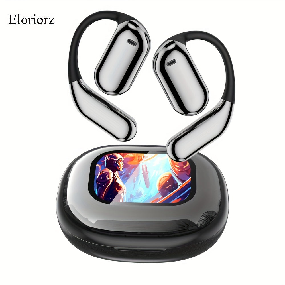 TEMU Eloriorz Wireless Earbuds In-ear Earbuds Hanging Earbuds With Microphone Hd Call Earbuds, Hifi With Display Charging Compartment Extra Long
