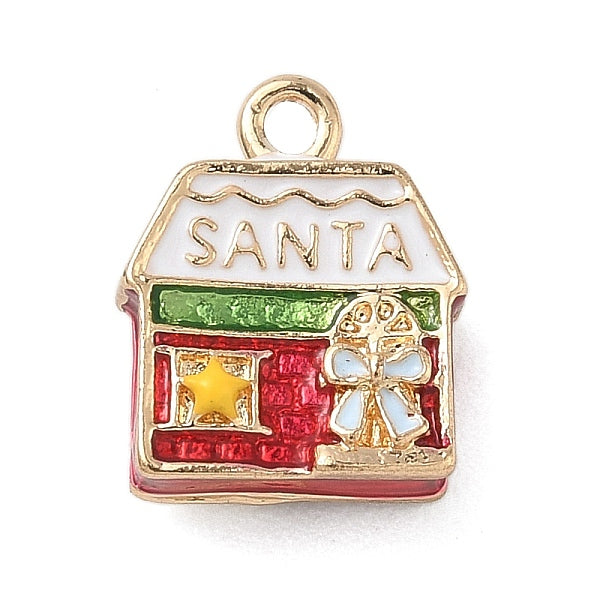 Navidad charms esmalte de la aleación