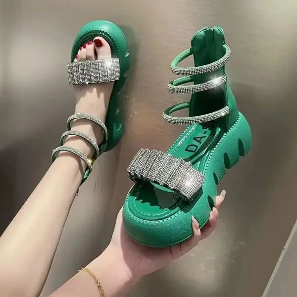 With Clogs Heel Clear Sandals 2024 Summer Muffins shoe Comfort Shoes for Women All-Match Suit Female Beige Women&#039;s sandals 6efa &#039;s