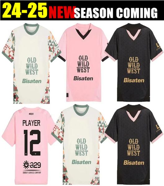 2425 Palermo Soccer Jerseys Mens Segre Damiani Saric Buttaro Home Away Third Whie Pink Black Football Shirts Short Sleeve Uniform BRUNRI MAN