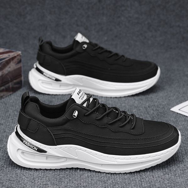 Men Sports Shoes Fashion Moda de grossa Anti-deslizamento Soft conforto resistente a desgaste novo tênis de tênis de corrida Triple Black Gr