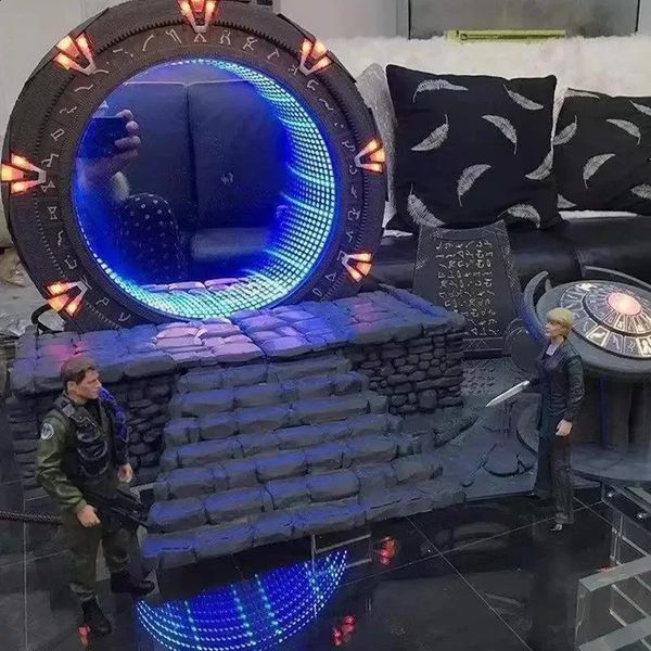 Star Gate Light Mirror Table Decoration Atlantis Universe Cosplay Prop Movie TV Animation Series Home Sculpture Gift 240830