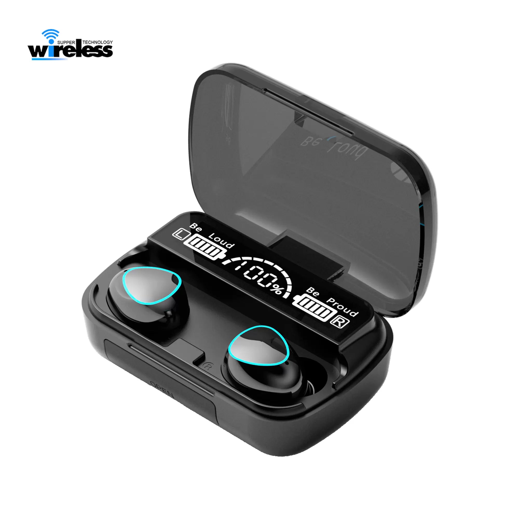 2023 M10 TWS Bluetooth Earphone Wireless Headphones Stereo Sport Earphones Touch Waterproof Gaming headset f9 earbuds 2000mAh LED Display