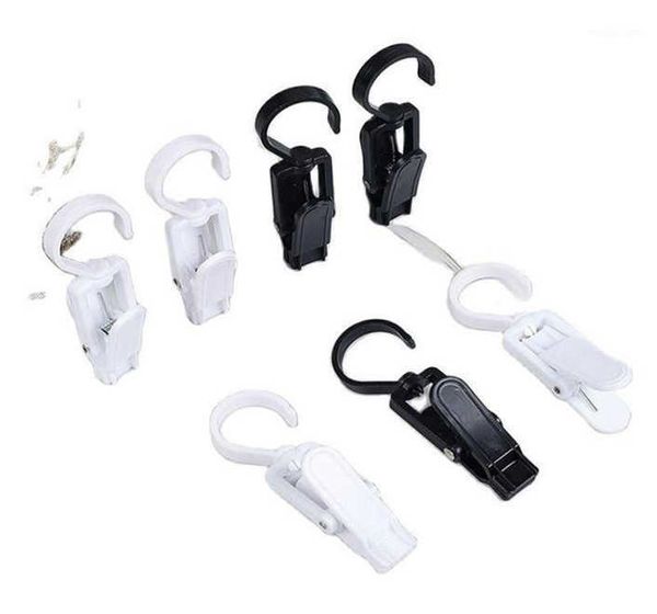 10Pc Clothing Wardrobe Storage 360 Degrees Plastic Hanging Clothespins Curtain Hook Clip Pegs Windproof Beach Towel Holder Movab166yg
