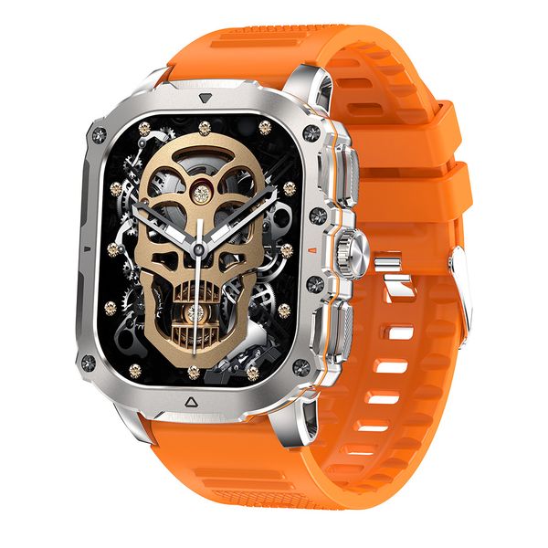 Smart Watch 1.952 inch AMOLED Screen AK72 IP68 Wateproof Magnetic Charging Long endurance Bluetooth Talk Heart Rate Oxygen Monitoring Outdoo