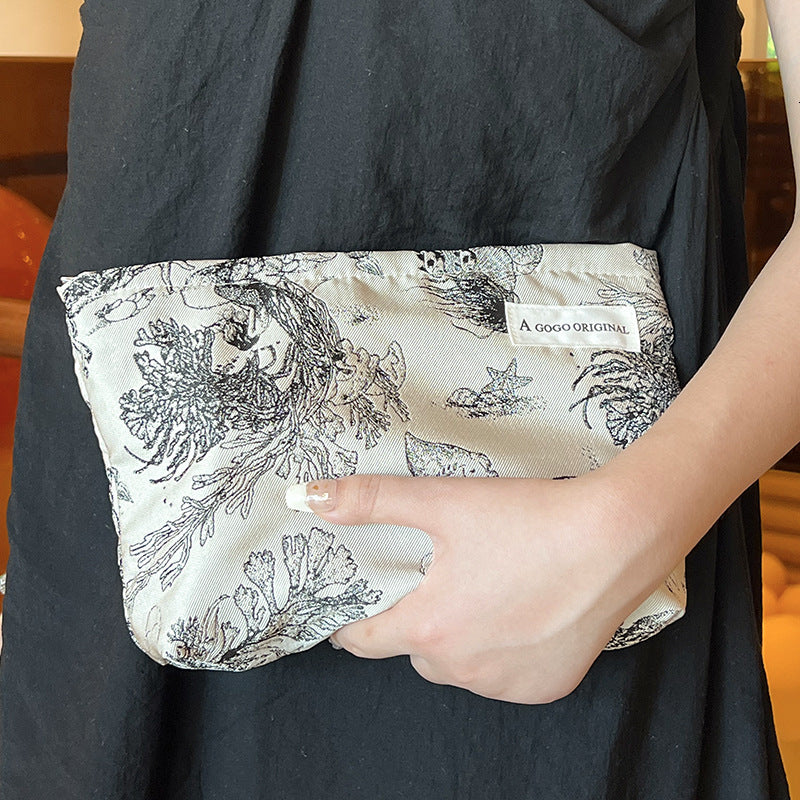 Cross Border Simple Makeup Bag Portable Skincare Storage Bag Designer Bag Travel Toiletry Bag Luxury Bag Underwear Bag Canvas Bag Clutch Bag Luxury